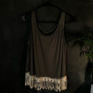 Cropped Fringe Top